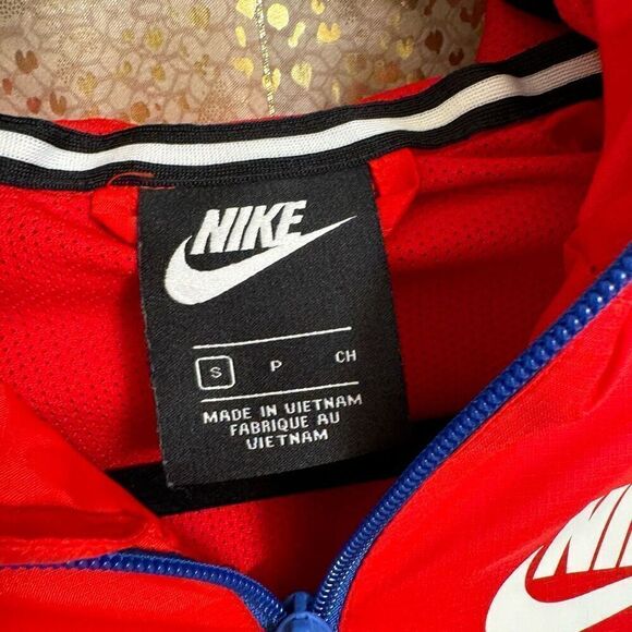 Nike Kids Windrunner Red White Blue Hooded Zip Jacket Small - Picture 3 of 11
